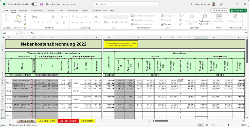 Softwareicon von Heiz- und Nebenkosten für Excel